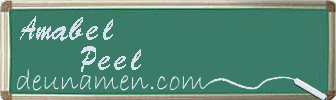 Amabel Peel Visitenkarte